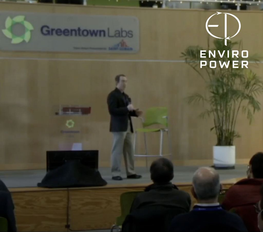 Enviro Power CEO Dan Nadav speaks at Greentown Labs' ClimateTech Summit